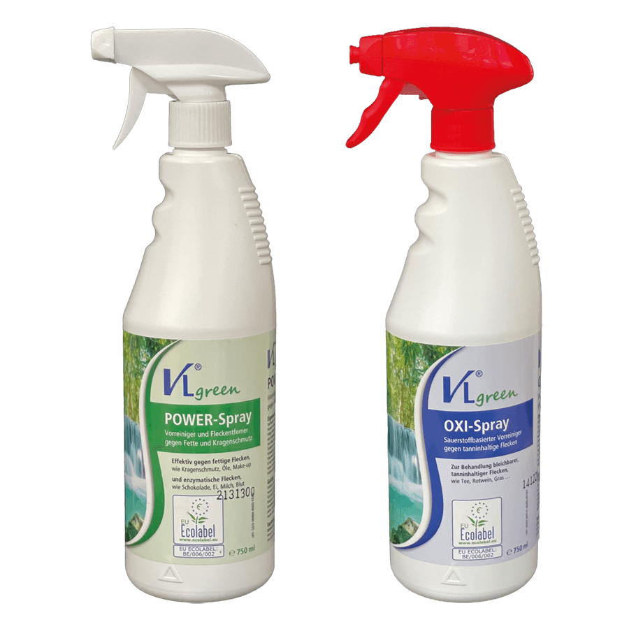 VLgreen Combi Set bestehend aus: 1 Flasche VLgreen OXI-Spray 750 ml und 1 Flasch