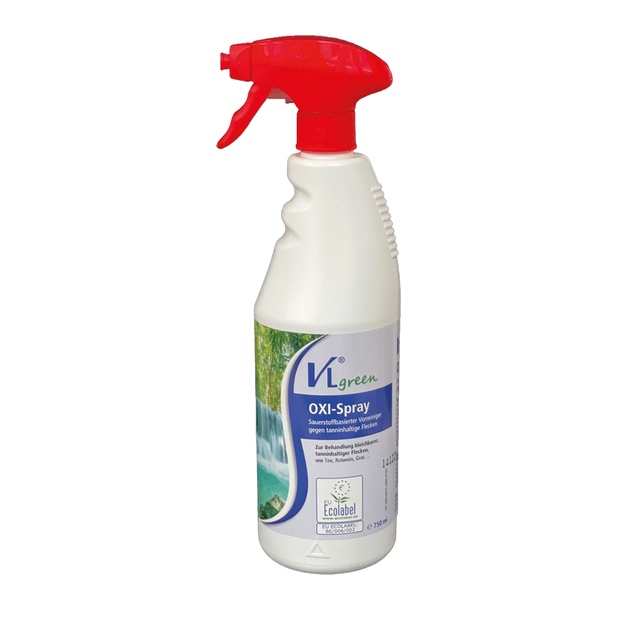 VLgreen OXI-SPRAY, Vorreiniger auf Sauerstoffbasis für alle bleichbaren Verfleck