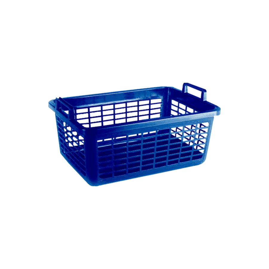 Wäschekorb, 26 l, blau stabile Ausführung