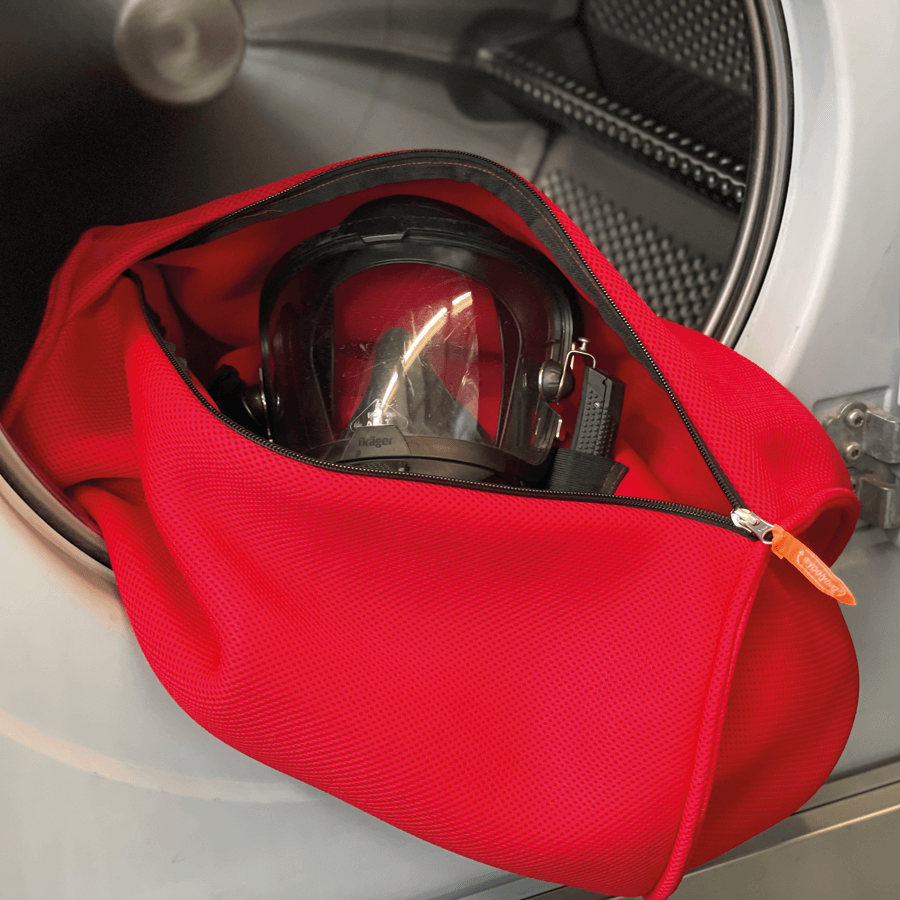 Wäschenetz Spezial, weiß, 4-fach, 3 D Abstandsgewirke in Trommelform, 20 x 35 cm