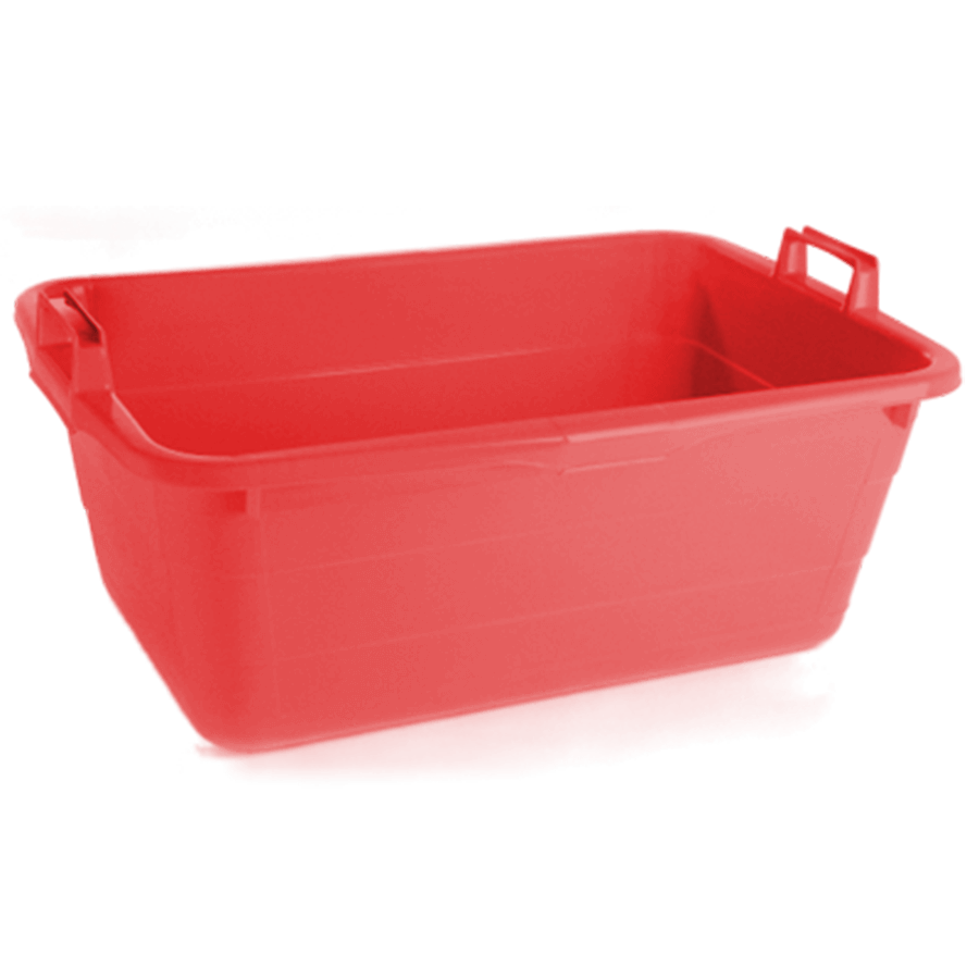 Wäschewanne, 85 l, rot, 78 x 54 x 30 cm, stabile Ausführung