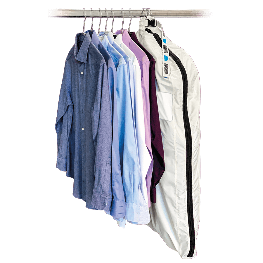 mypolybag Kleiderschutz-Capes 105 cm Länge, für bis zu 10 Oberhemden, mit Reißve